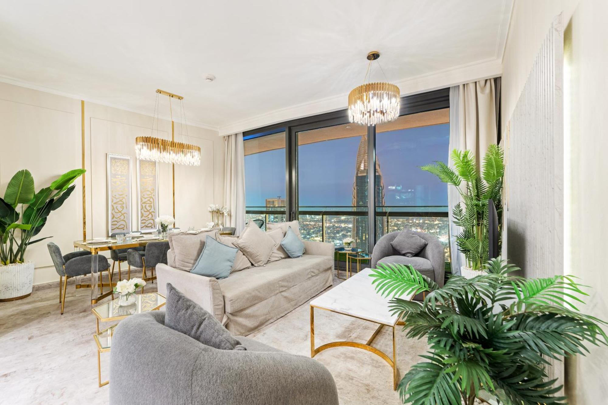 First Class 2Br With Full Dubai Skyline & Sea View 외부 사진