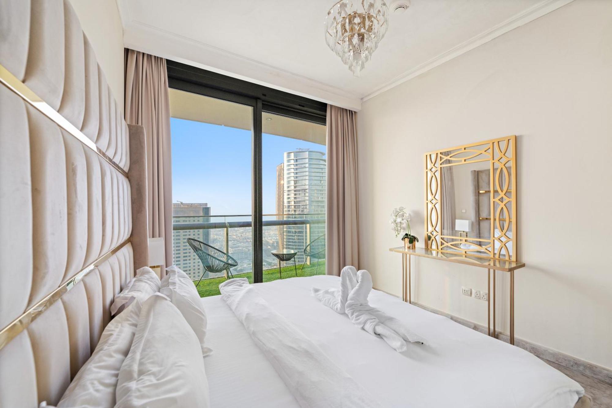 First Class 2Br With Full Dubai Skyline & Sea View 외부 사진