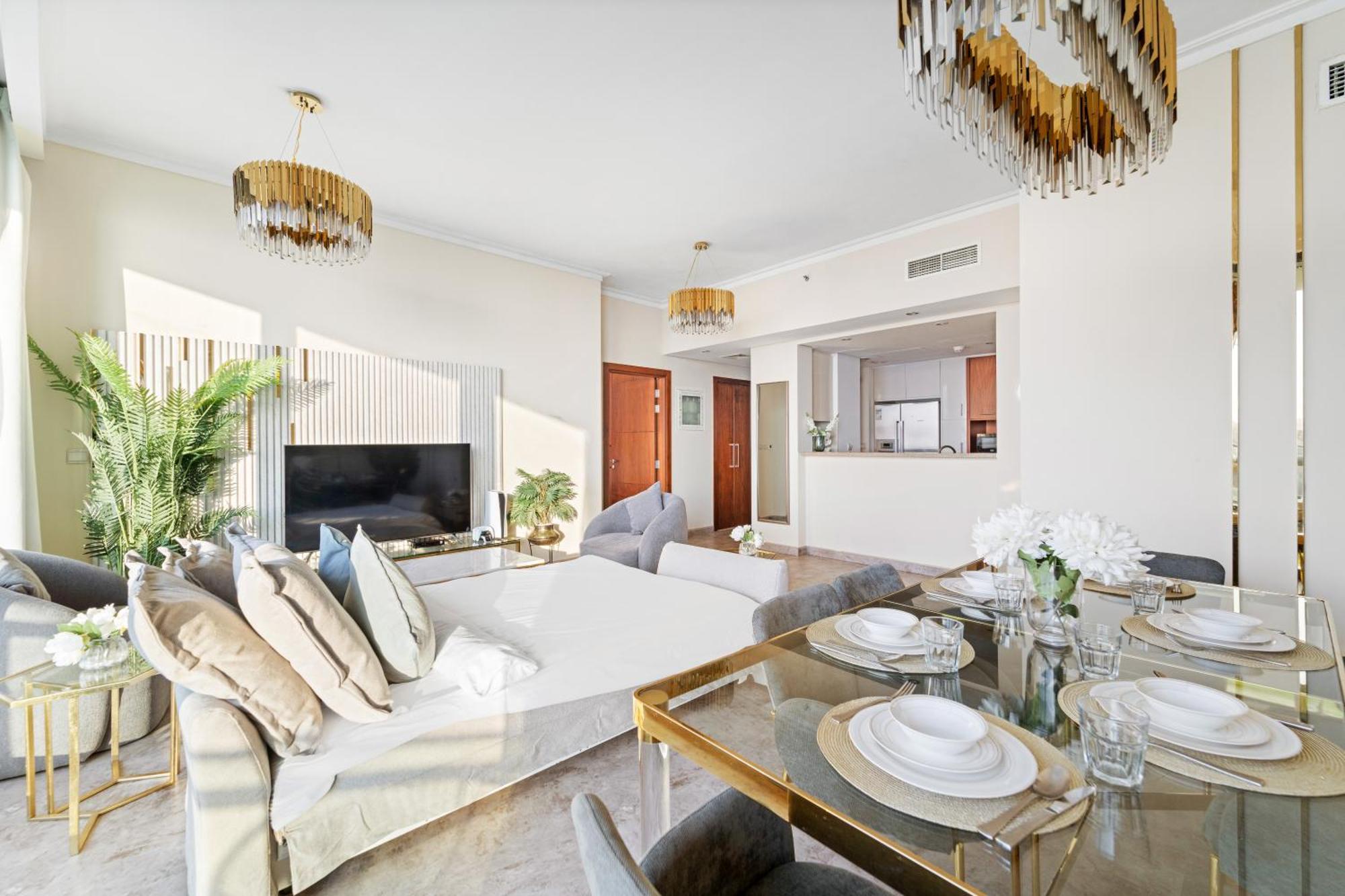 First Class 2Br With Full Dubai Skyline & Sea View 외부 사진