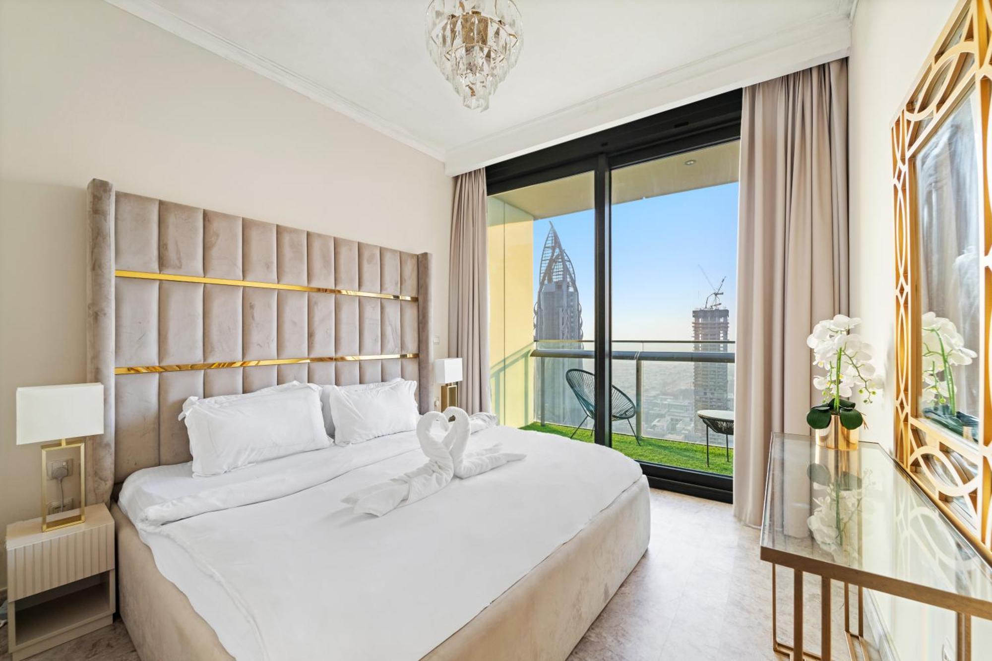 First Class 2Br With Full Dubai Skyline & Sea View 외부 사진